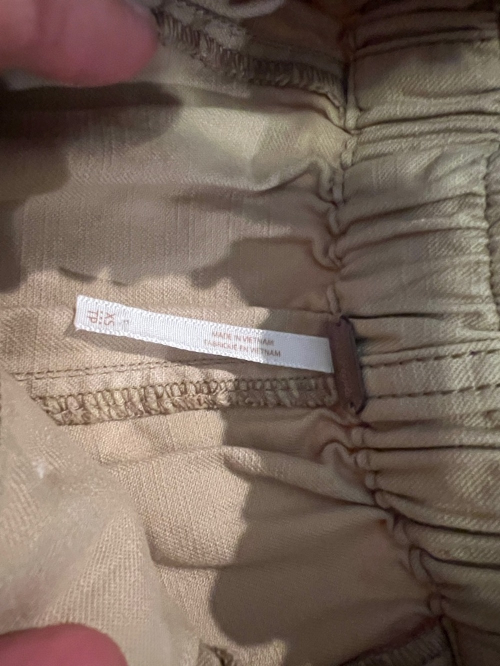 Free People Ready to Run Cinch Waist Pants tan parchment color XS - Picture 5 of 5